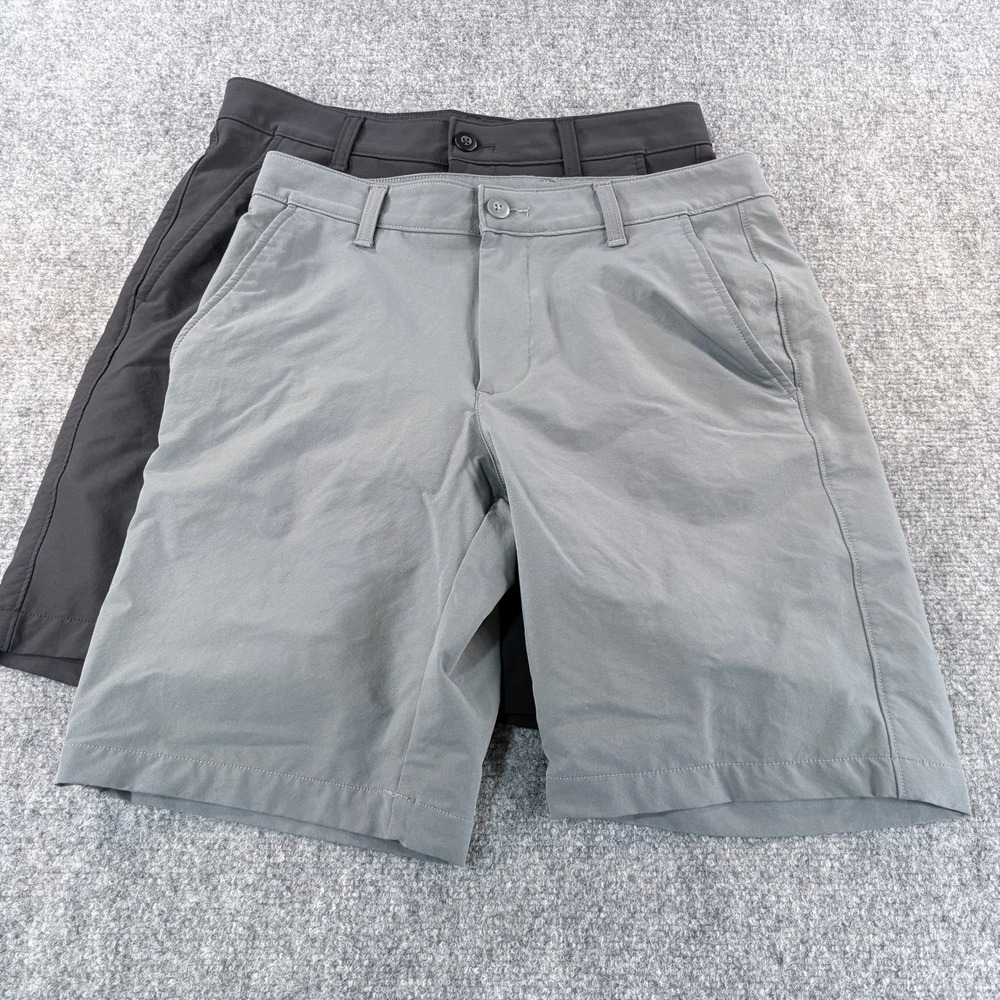 Under Armour Mens Golf Shorts 2 Pack Grey & Black Performance Stretch Size 33 - Picture 2 of 16